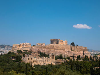 View to acropol. athens, greece