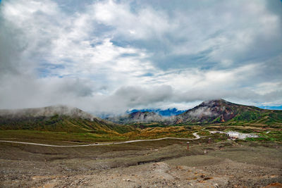 Scenic view of landscape against sky