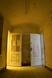 Interior of abandoned house