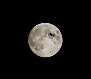 Moon in sky at night