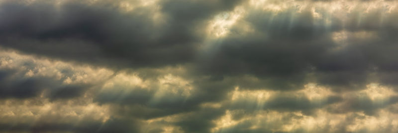 Low angle view of storm clouds in sky