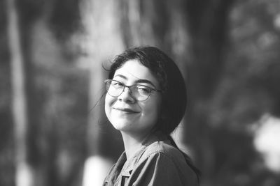 Portrait of a smiling young woman