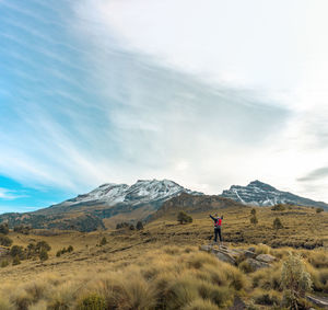 Scenic view of landscape against sky