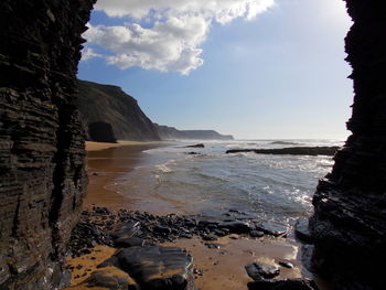 Scenic view of sea against sky