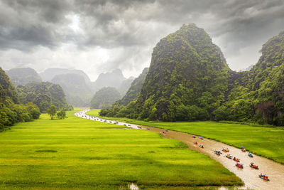 Scenic view of landscape against sky