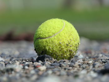 Close-up of ball on field