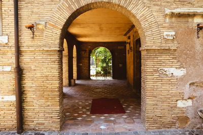 Entrance of historic building