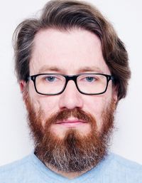 Close-up portrait of man