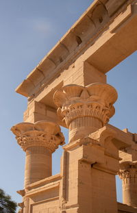 Low angle view of historical building against sky