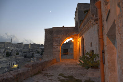 View of old building against sky