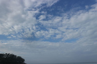 Low angle view of cloudy sky