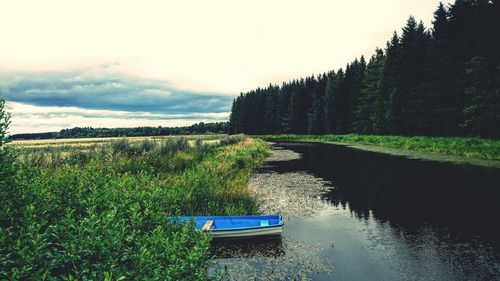 Boats in river