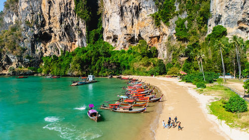 Panoramic view of beach