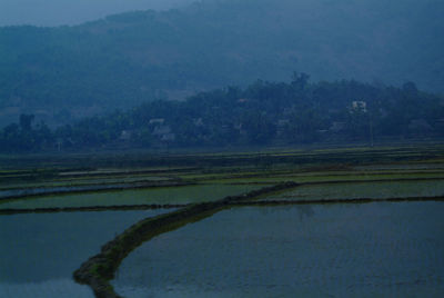 Scenic view of landscape against sky