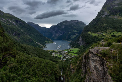 Landscape of norway, geirangerfjord .