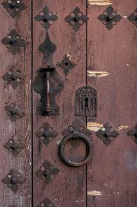 Full frame shot of closed door