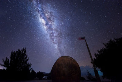 Low angle view of sky at night