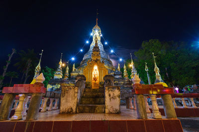 Low angle view of temple