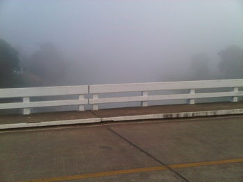 View of foggy weather