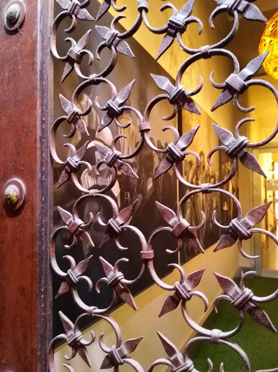 FULL FRAME SHOT OF METAL DOOR WITH FENCE