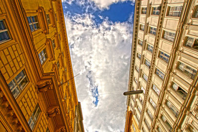 Low angle view of building against sky