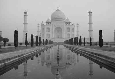 Reflection of buildings in water