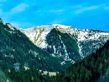 View of snowcapped mountain