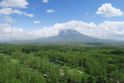 Scenic view of landscape against sky