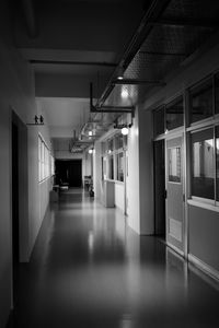 Interior of abandoned building