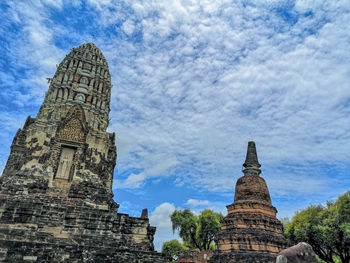 Ancient temple against sky