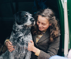 Woman with dog