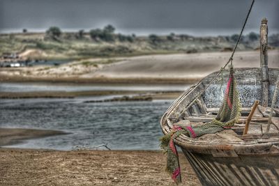 View of water on beach