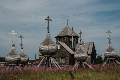 Low angle view of building against sky