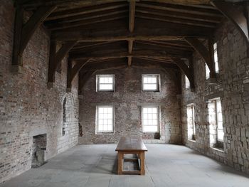 Interior of old abandoned building