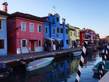 Boats in canal