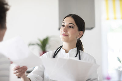 Young female doctor in a practice