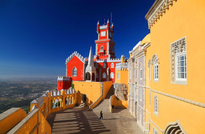 View of church against blue sky