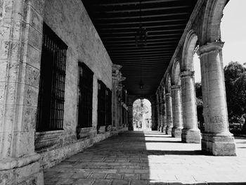Corridor of historic building