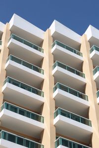 Low angle view of building against clear sky