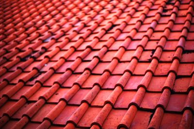 Full frame shot of roof tiles