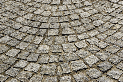 Full frame shot of cobblestone street