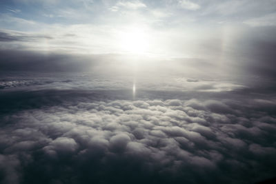 Aerial view of cloudscape against sky