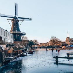 Winter in haarlem, nederland