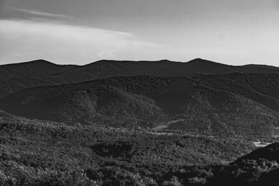 Scenic view of desert against sky