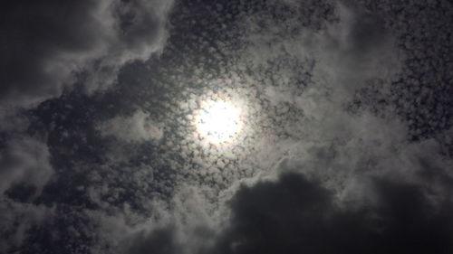 Low angle view of cloudy sky