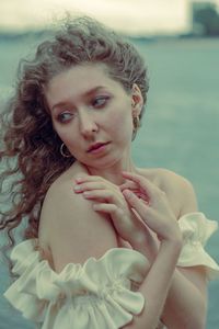 Portrait of a beautiful young woman