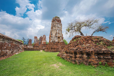 Old temple against sky