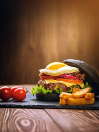 Black burger