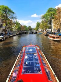 Boats in river