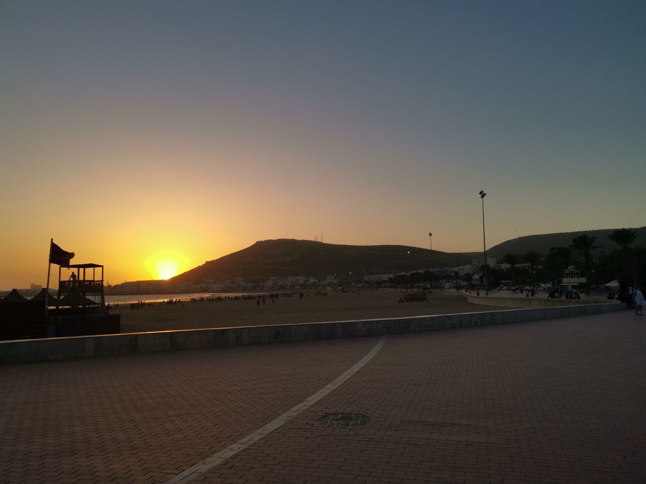 STREET AGAINST SKY DURING SUNSET